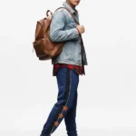 Marty Supreme A24 Navy And Black Star Track Trouser