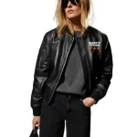 Marty Supreme Black Bomber Leather Jacket
