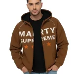 Marty Supreme Brown Hooded Jacket