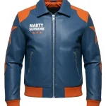 Marty Supreme Classic Leather Bomber Jacket
