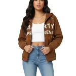 Marty Supreme Hooded Brown Jacket