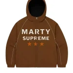Marty Supreme Hooded Jacket Brown