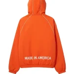 Marty Supreme Hooded Orange Jacket Back