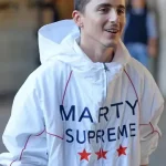 Marty Supreme Hooded White Jacket