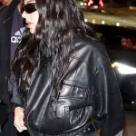 Marty Supreme Premiere Charli XCX Leather Jacket