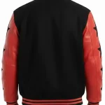 Marty Supreme Red and Black Varsity Jacket Back