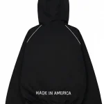 Marty Supreme Timothee Chalamet Black Hooded Jacket Back