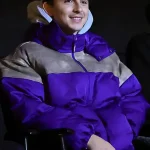 Marty Supreme Timothee Chalamet Purple Puffer Jacket