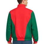 Marty Supreme Timothee Chalamet Red and Green Jacket Back