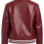 Marty Supreme Womens Vine Red Varsity Jacket Back