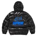 Supreme x Fox Racing Black Puffer Jacket Back