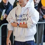 Timothee Chalamet Marty Supreme Hooded White Jacket