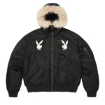 Supreme Black Playboy Logo Jacket