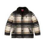 Supreme Pattern Plaid Cream Jacket