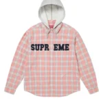 Supreme Appliqué Hooded Flannel Jacket