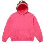 Supreme Patches Pink Hooded Jacket