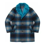 Supreme Plaid Car Blue Coat