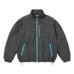 Supreme Plaid Track Blue Jacket