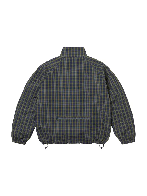Supreme Plaid Track Blue Jacket | Supreme Jacket