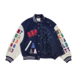 Supreme Praises Blue Varsity Jacket