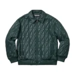 Supreme Quilted Studded Green Jacket
