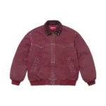 Supreme Simon Studded Maroon Jacket